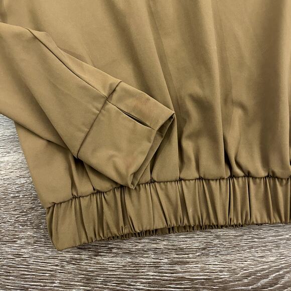 NWOT ADAY Check-In Top Long Sleeve Crop Top Sz Small Olive Brown Stretch Travel - Picture 16 of 16